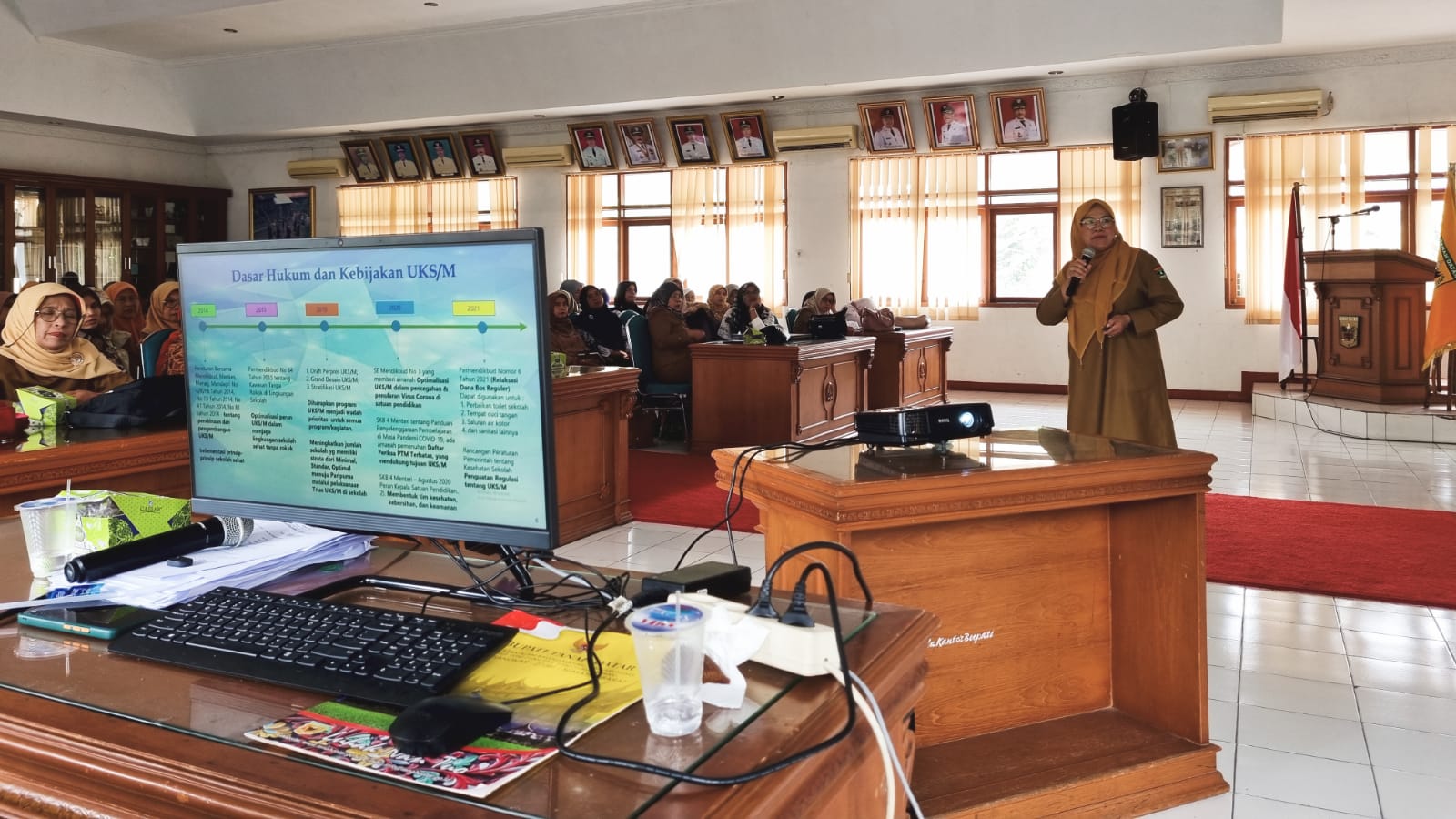 Kepala SMA Negeri 2 Lintau Buo Menjadi Narasumber Dalam Rangka Penilaian Stratifikasi UKS/M Se- Kabupaten Tanah Datar